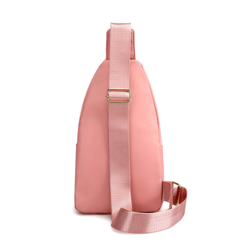 Fashion Nylon Cloth Messenger Women Backpack Small One Shoulder Chest Bag