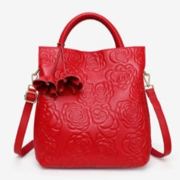 Women Cowhide Fashion Genuine Leather Bag